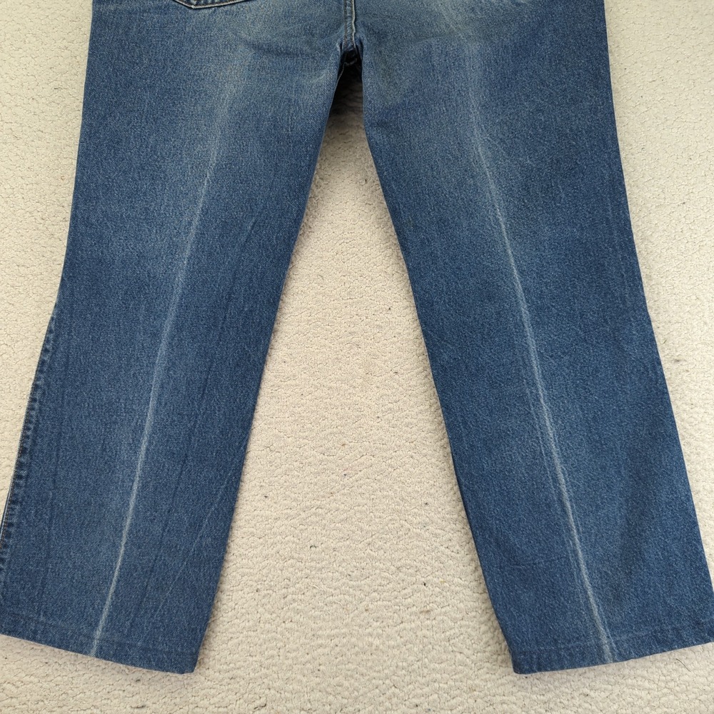 Vtg Levi's For Men Skosh More Room Jeans Blue Denim Straight Leg Talon Zip 38x27 - Picture 13 of 13